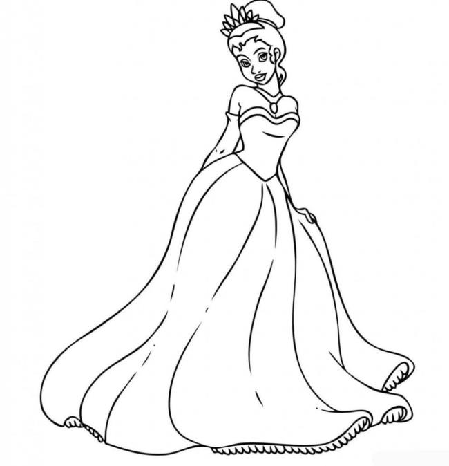 Collection de beaux échantillons de coloriage princesse