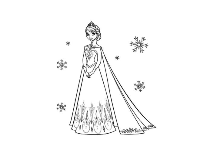 Collection of beautiful princess coloring samples