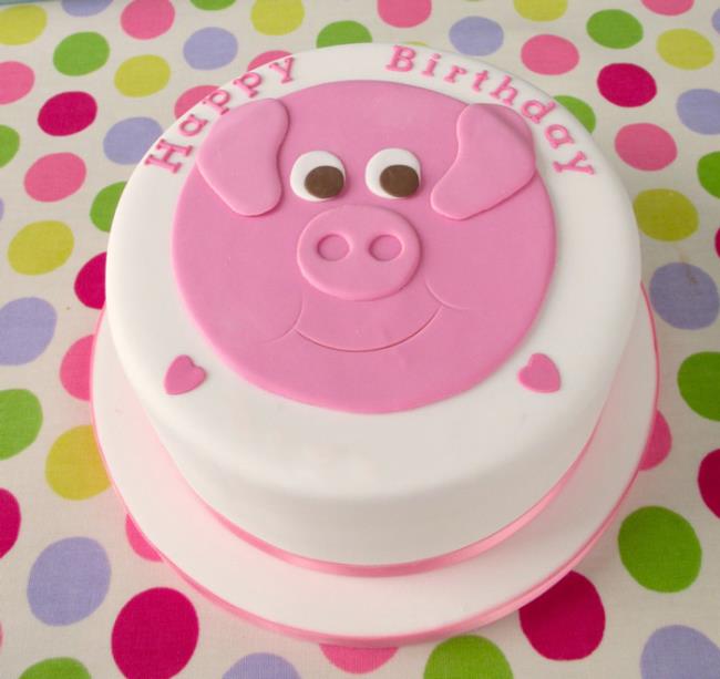 最美麗的生日蛋糕形豬的總結