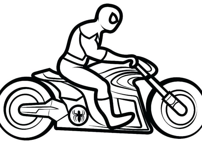 Collection of beautiful motorcycle coloring pictures