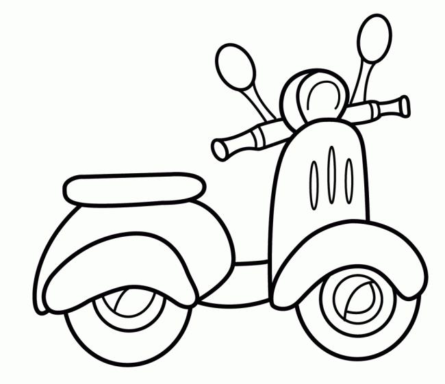 Collection of beautiful motorcycle coloring pictures