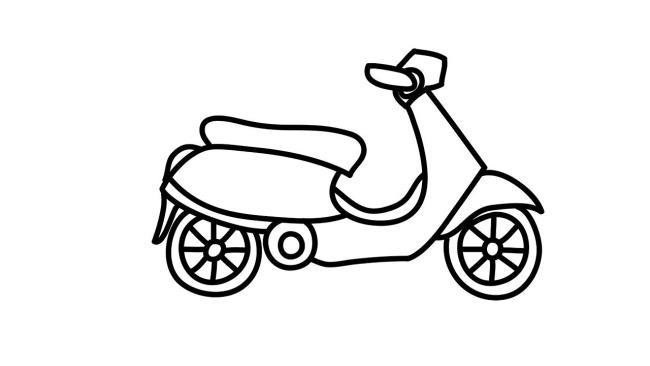 Collection of beautiful motorcycle coloring pictures