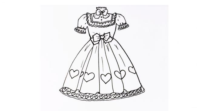 Koleksi gambar mewarna gaun puteri yang paling indah untuk anak-anak