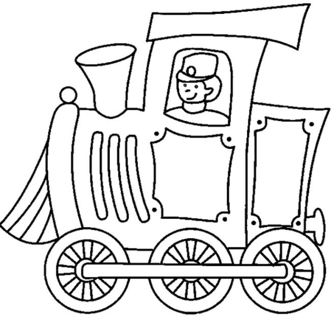 Collection of beautiful train coloring pictures