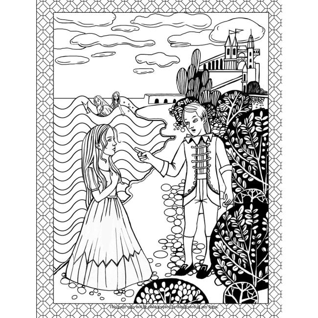 Summary of attractive coloring book of fairy tales for children