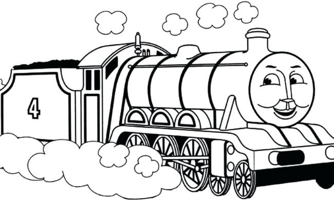 Collection of beautiful train coloring pictures