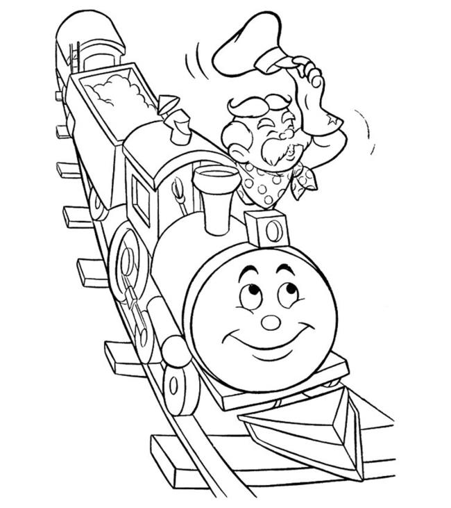 Collection of beautiful train coloring pictures