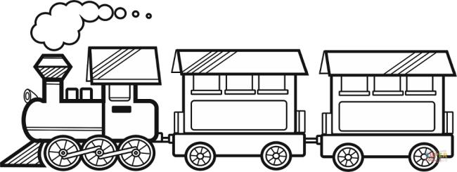 Collection of beautiful train coloring pictures