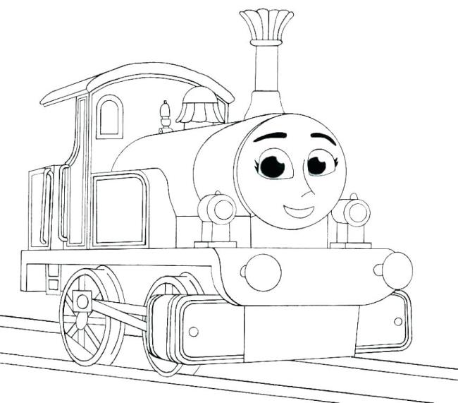 Collection of beautiful train coloring pictures