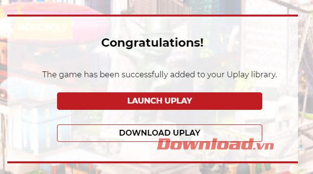 A interface de notificação do download do jogo de bandeira bilionário gratuito com sucesso