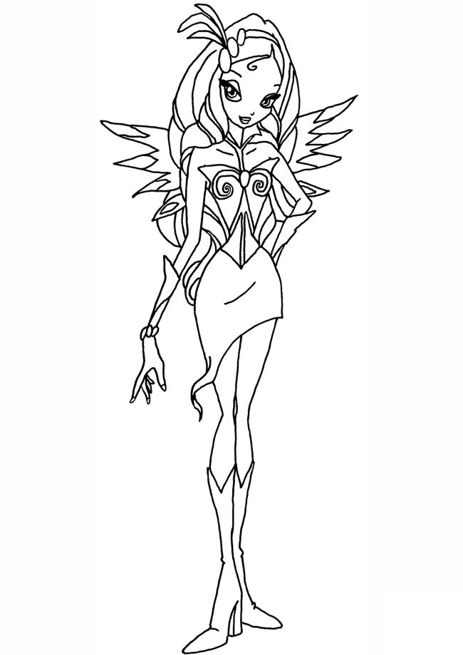 Collection of the most beautiful princess winx coloring pages