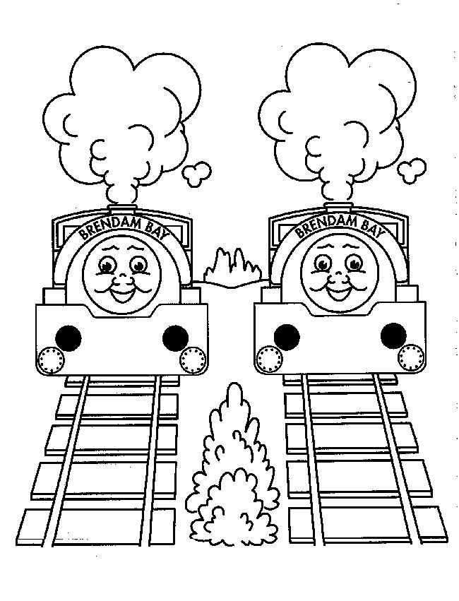 Collection of beautiful train coloring pictures