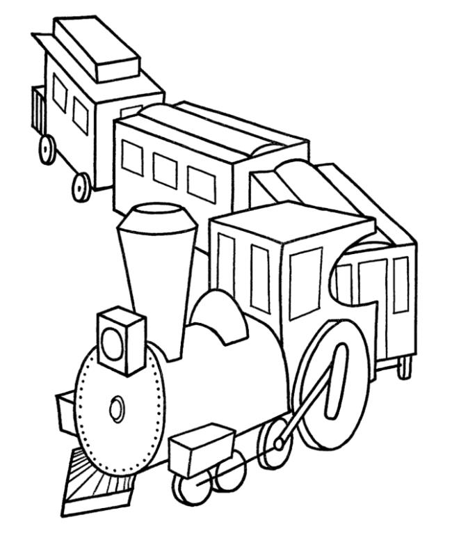 Collection of beautiful train coloring pictures