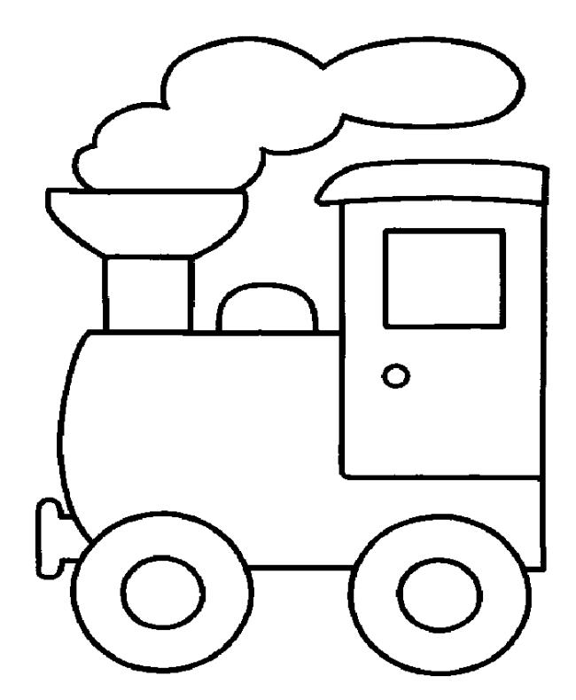 Collection of beautiful train coloring pictures