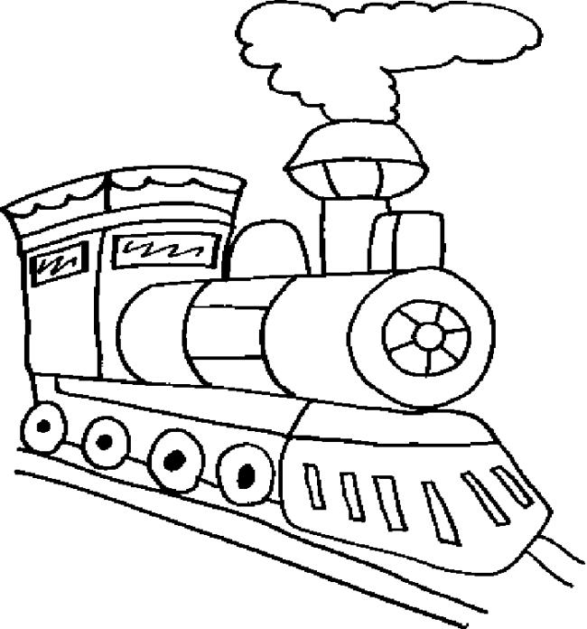 Collection of beautiful train coloring pictures