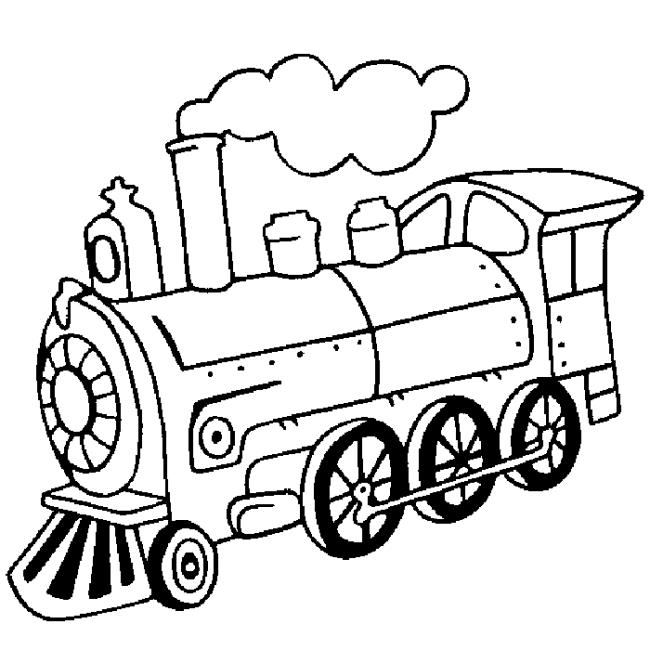 Collection of beautiful train coloring pictures