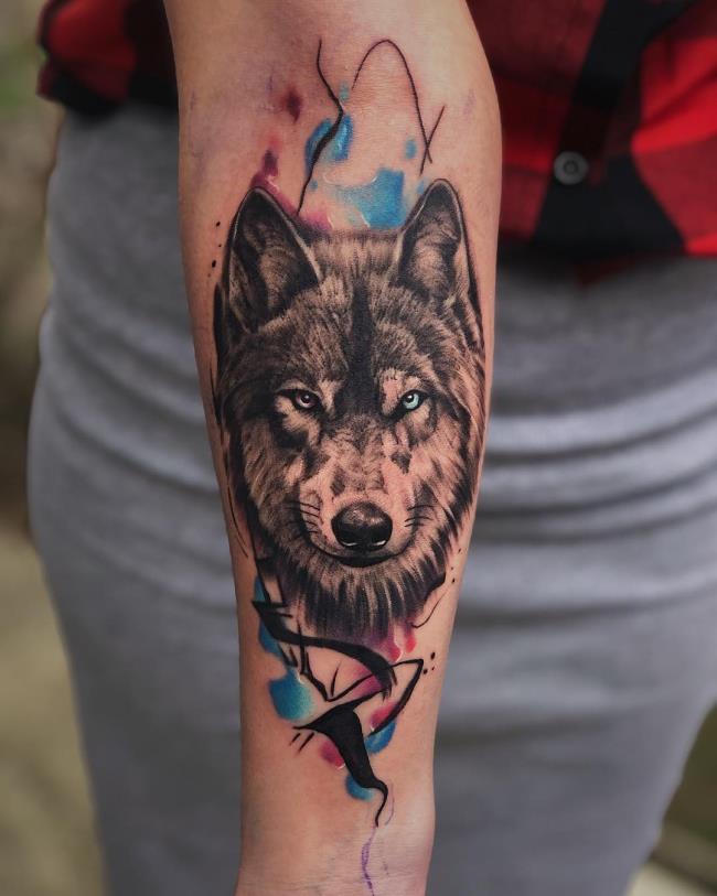 Koleksi corak tatu serigala yang menarik dan misteri