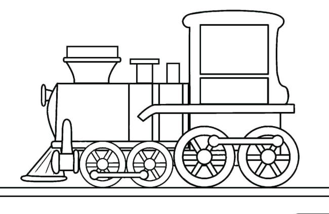 Verzameling van mooie trein kleurplaten