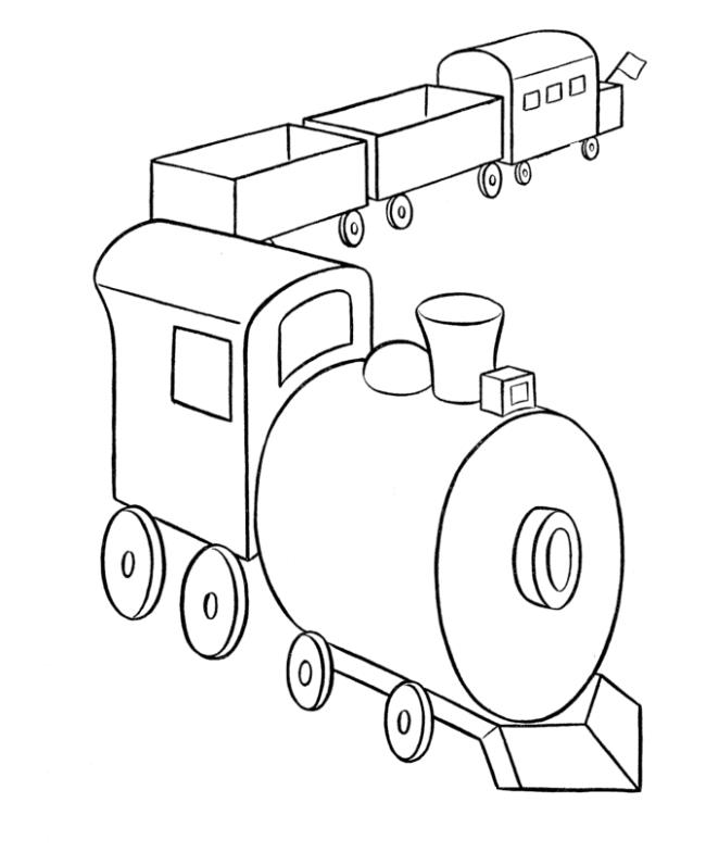 Collection of beautiful train coloring pictures