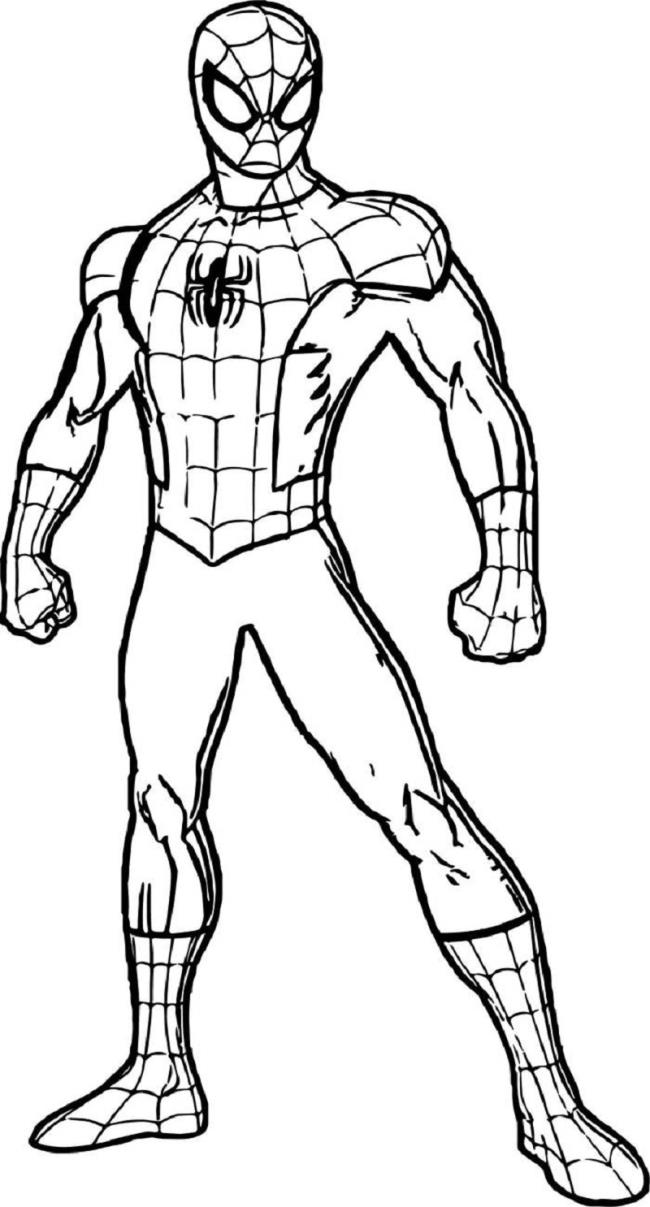 Collection of beautiful superhero coloring pictures