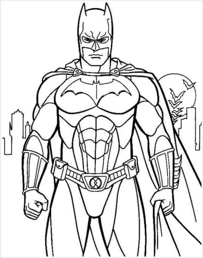 Collection of beautiful superhero coloring pictures