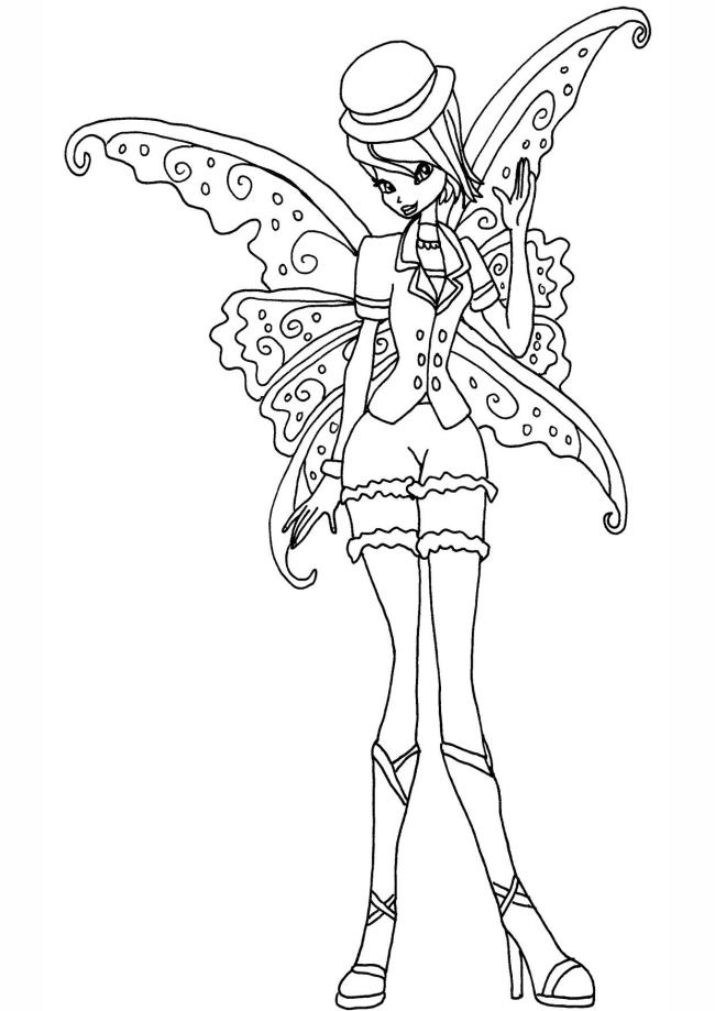 Collection of the most beautiful princess winx coloring pages