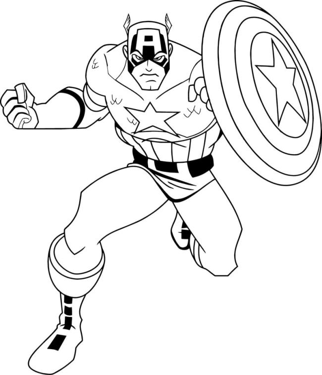 Collection of beautiful superhero coloring pictures