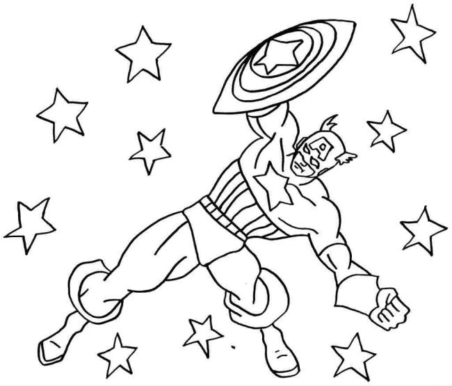 Collection of beautiful superhero coloring pictures