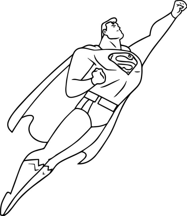 Collection of beautiful superhero coloring pictures