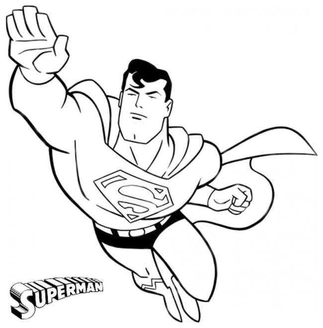 Collection of beautiful superhero coloring pictures