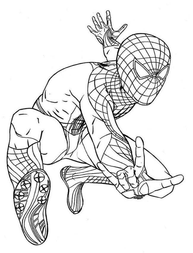 Collection of beautiful superhero coloring pictures