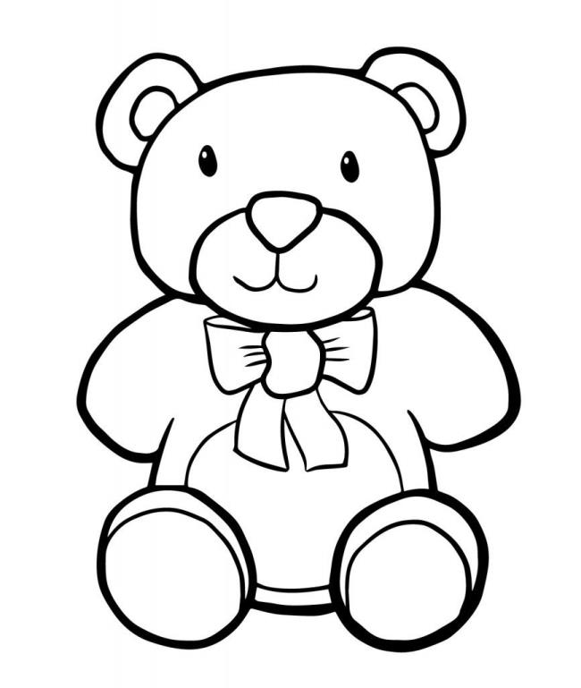 Koleksi gambar pewarna terbaik untuk beruang bayi
