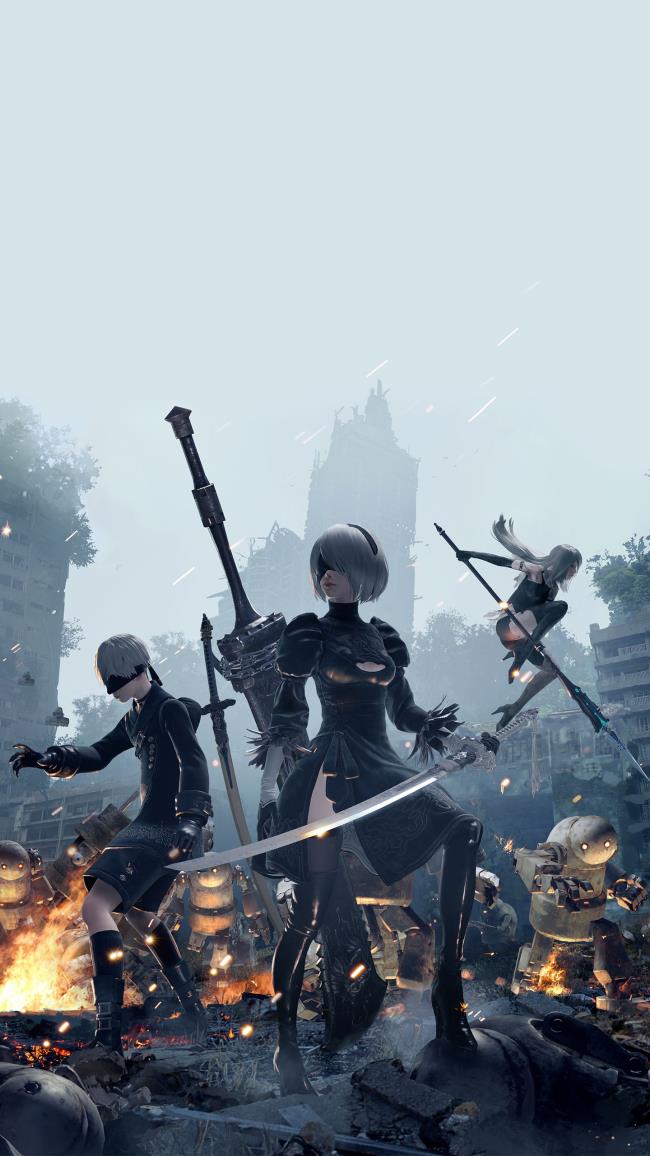 Synthesis of the most beautiful Nier Automata Wallpaper