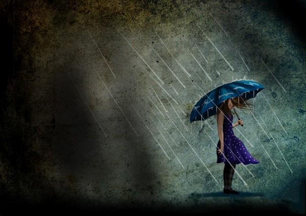 مجموعة صور جميلة للحب الحزين تحت المطر