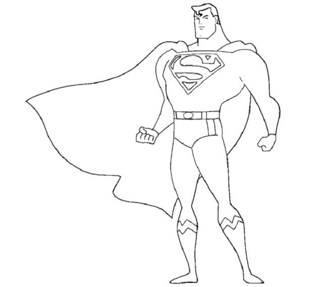 Collection of beautiful superhero coloring pictures