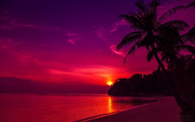 海の美しい夕日の画像のまとめ