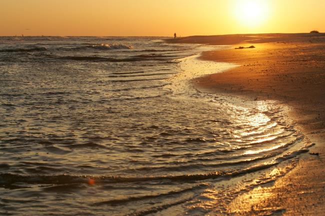 Summary of beautiful sunset images on the sea