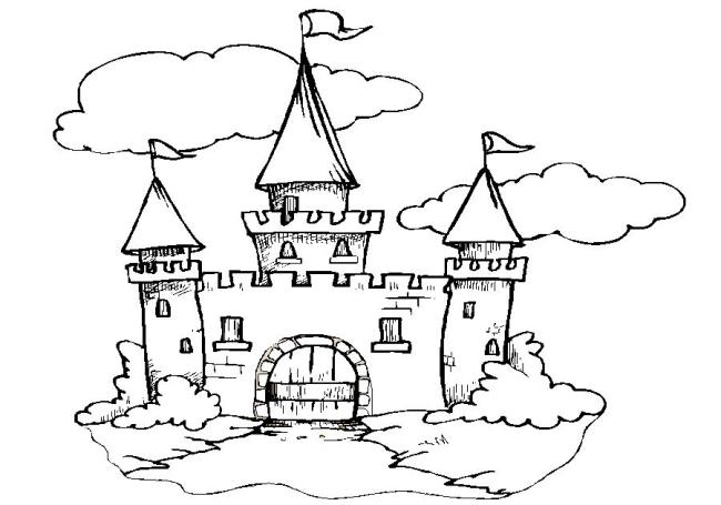 Collection des plus belles images de coloriage de château pour les enfants