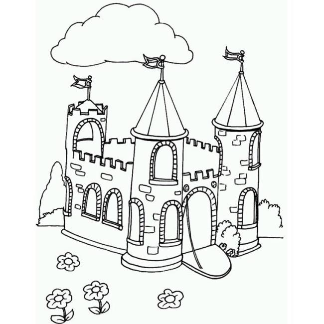 مجموعه ای از زیباترین تصاویر رنگ آمیزی قلعه برای بچه ها
