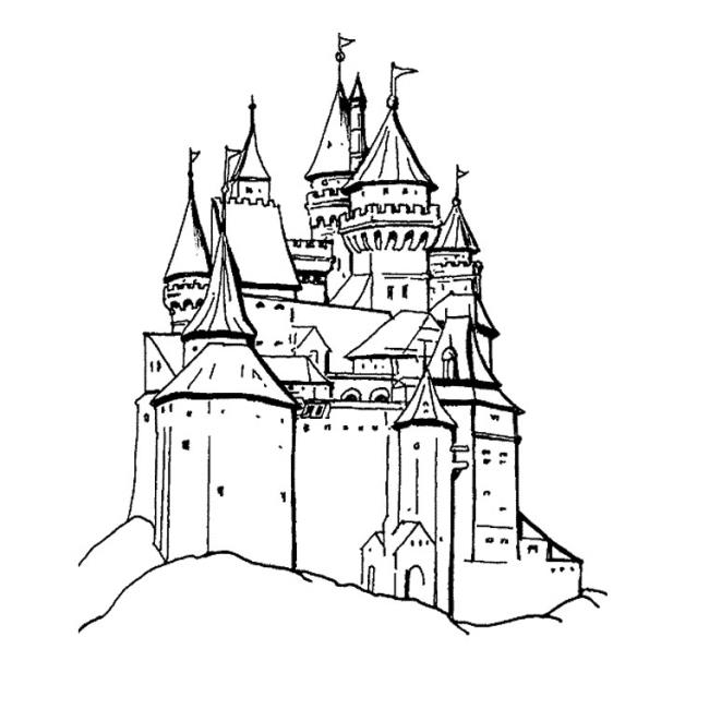 Collection des plus belles images de coloriage de château pour les enfants