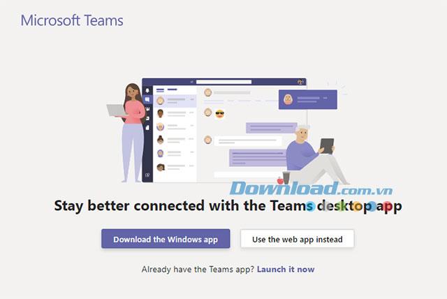 Use o Microsoft Teams com software no seu PC ou on-line usando o aplicativo Web