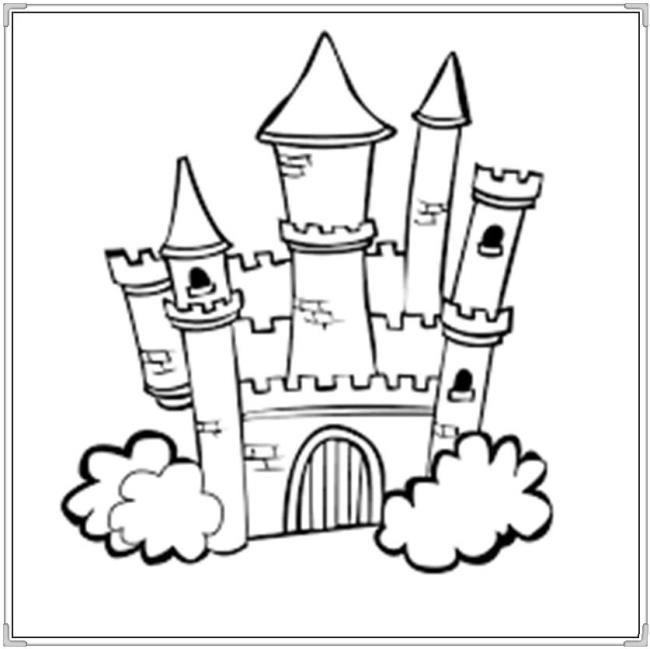 Coleção das mais belas imagens de castelo para colorir para crianças