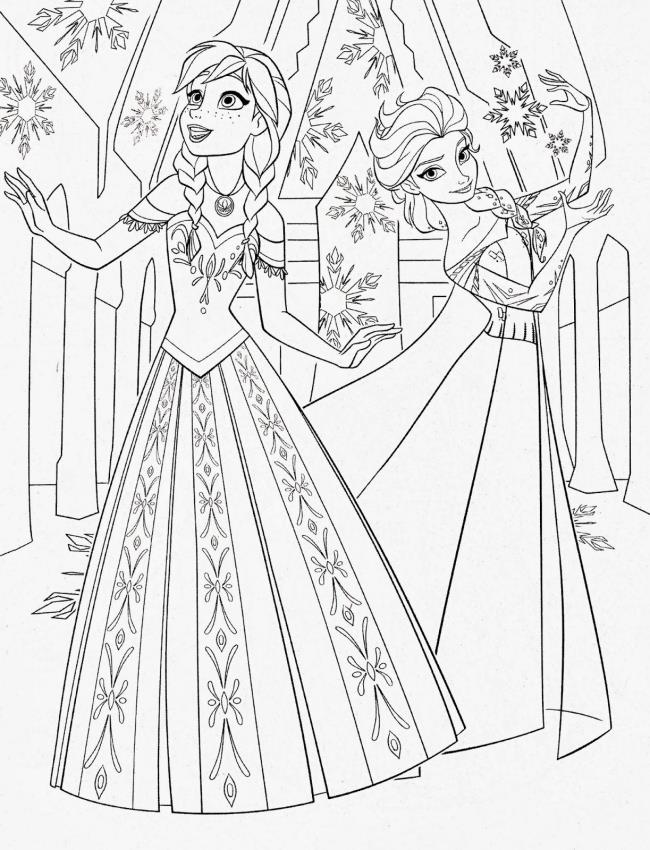 Collection of the most beautiful princess coloring pictures for kids