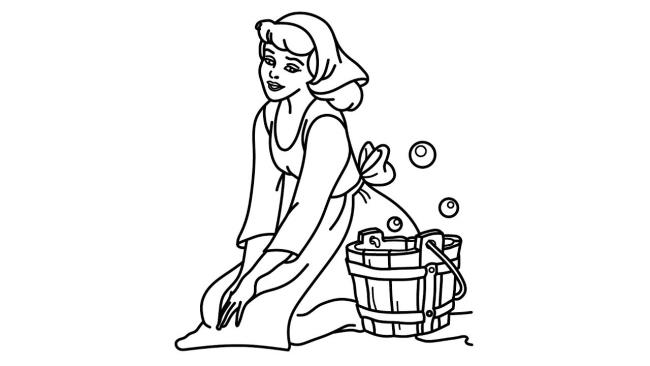 Collection of beautiful Cinderella princess coloring pages