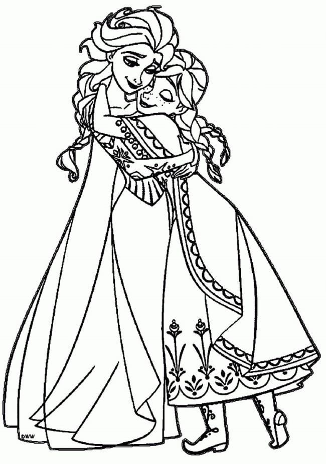 Collection of the most beautiful princess coloring pictures for kids