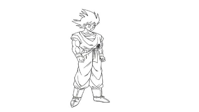 Collection of the most beautiful Songoku coloring pictures