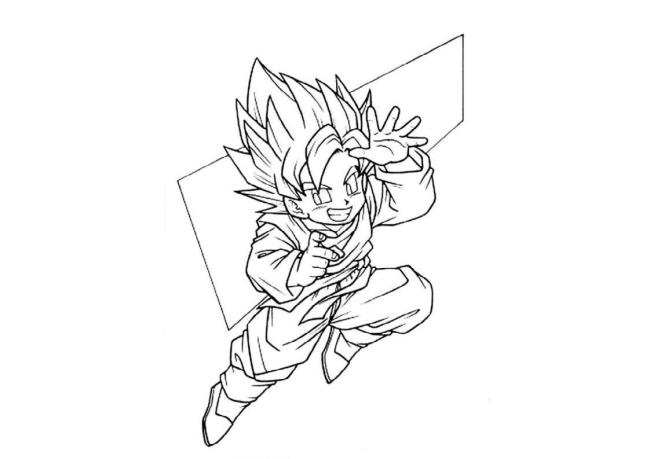 Collection of the most beautiful Songoku coloring pictures