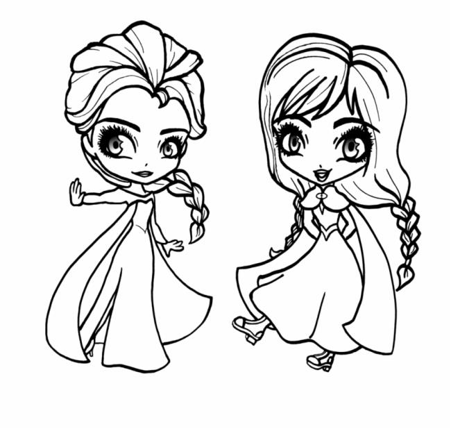 Collection of the most beautiful princess coloring pictures for kids