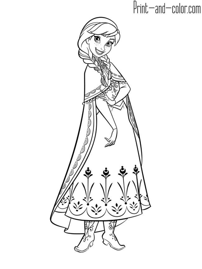 Collection of the most beautiful princess coloring pictures for kids