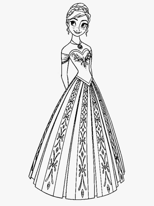 Collection of the most beautiful princess coloring pictures for kids